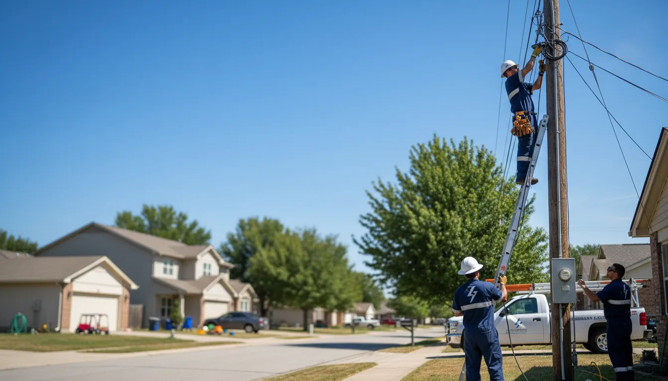 Residential electrician providing installation services in Fruitland, ID